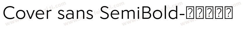 Cover sans SemiBold字体转换